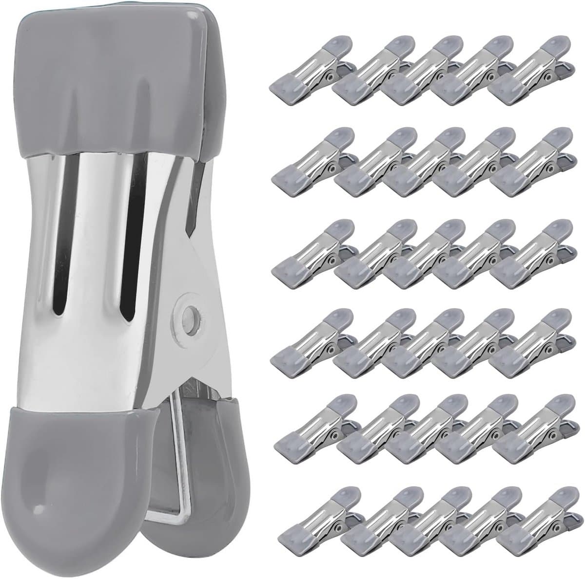 Heavy Duty Klemmen 30 Stuks - Metalen Waslijnclips met Rubbers voor Foto gemaakt — afbeelding 1