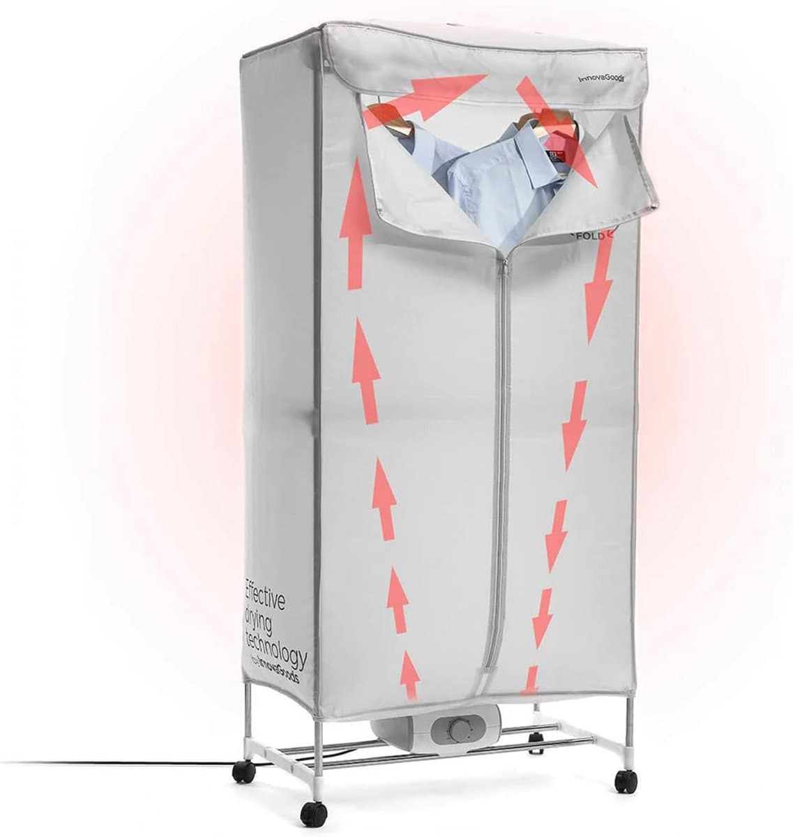 Elektrisch wasdroger - sneldrogend, ruimtebesparend - 1 stuk - wit - 1000 W — afbeelding 1