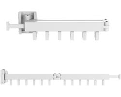 Wasophoogte® Wanddroogrek - Droogrek Inklapbaar - Wasrek Inklapbaar - Wasrek Hangend - 12 kledinghaken — afbeelding 1