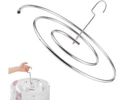 Drooghanger Spiraal - Dekbedhanger - Dekbedden Drogen - Ruimtebesparend Ontwerp - 42 cm - Zilver