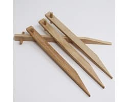 Grondankers Beukenhout - Houten Haringen - Erosie Bescherming - FSC Gecertificeerd - 30 cm - Bruin