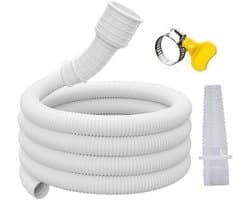 Afvoerslang Airco - Universele Slang - Vocht Afvoeren - Inclusief Klem - 10 Meter Lang - Wit