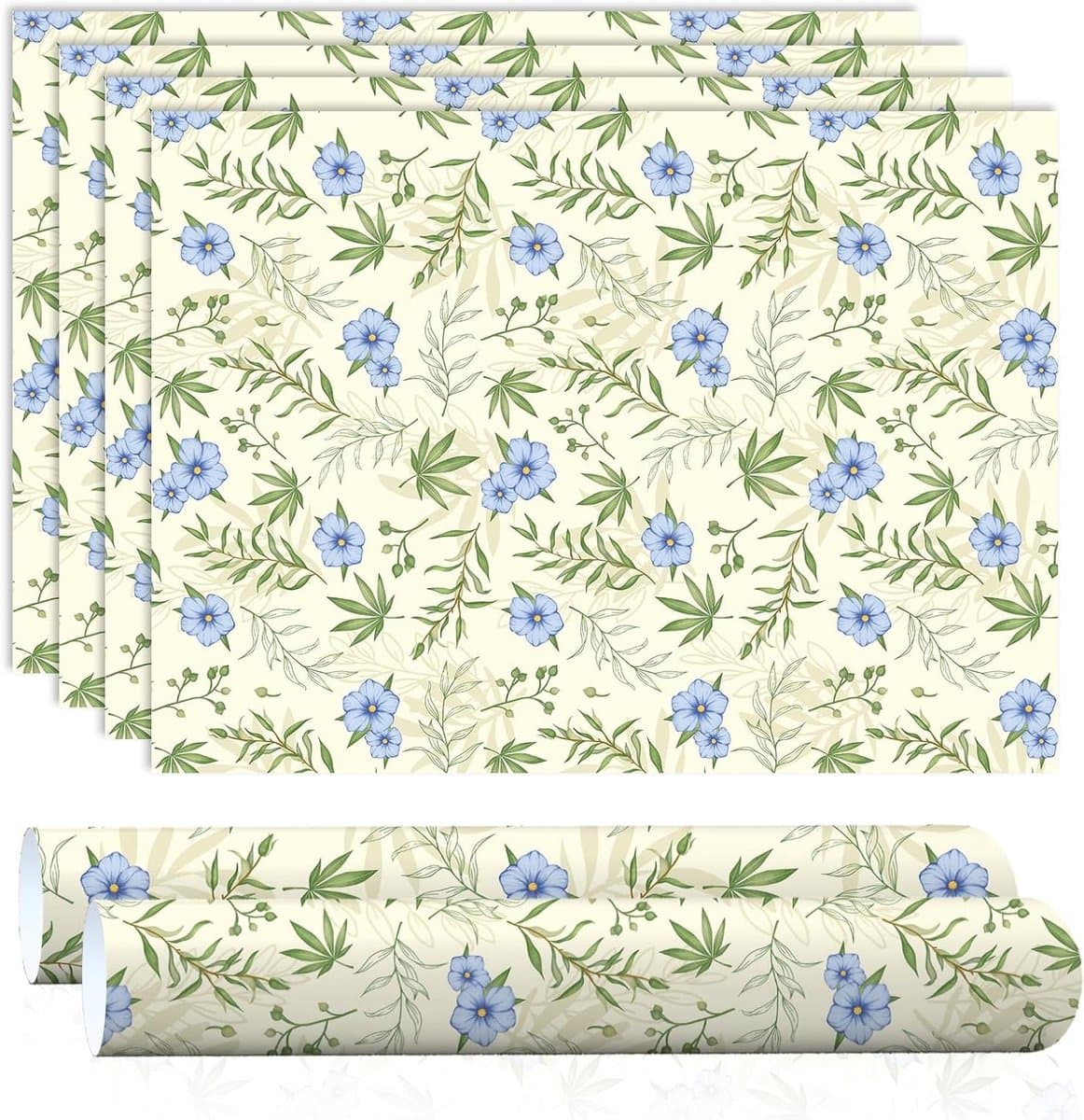 Linnen geurpapier voor lades, geurend kastpapier voor kledingkasten en kasten, 6 vellen voor een frisse geur — afbeelding 1