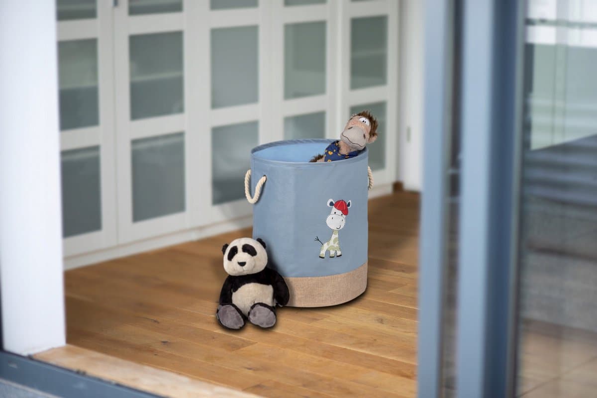Wenko Speelgoedopbergtas met Giraf, 63L, Blauw — afbeelding 1