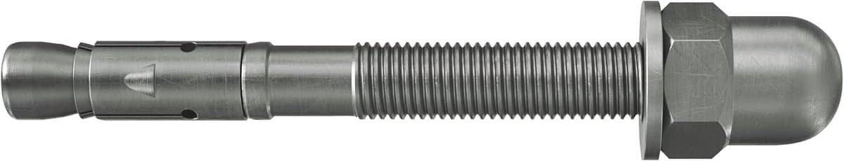 Verankerbout met kapmoer - Zware last anker - Stevig bevestigen - Installatie zonder reiniging - 10/20 - Zilver — afbeelding 1
