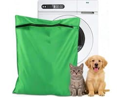 Honden- en kattenwaszak, 65 cm x 70 cm, Haarvanger voor huisdieren, Fijnmazige waszakken met verborgen rits voor het wassen van dierenharen en pluizen