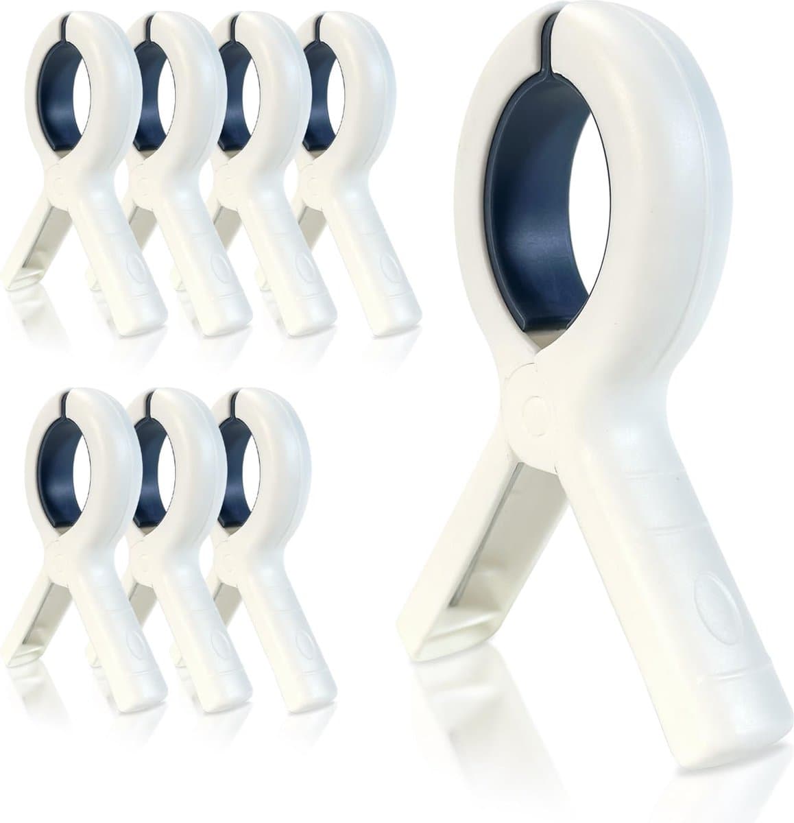 La'Moussawi ® Extra Grote Stevige Handdoekklemmen voor Strandstoelen Set van 8 Stuks — afbeelding 1