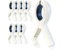 La'Moussawi ® Extra Grote Stevige Handdoekklemmen voor Strandstoelen Set van 8 Stuks