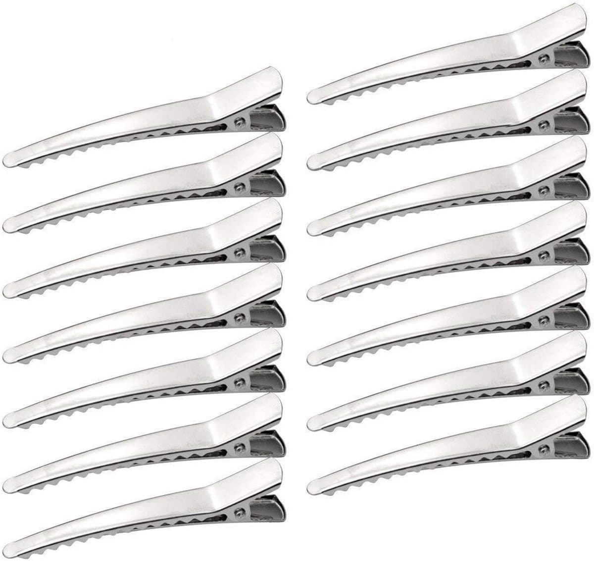 50 Stuks Zilveren Metalen Haarclips Alligator Spelden voor Kapsels en Knutselen — afbeelding 1