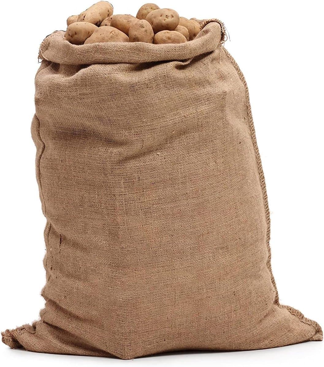 Jute Zak - Opslagzak Linnen - Buiten Spel - Stevig Genaaid - 60x100cm — afbeelding 1