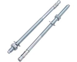 Wigankers M8 - Metalen pluggen - Zware bevestiging - Verzinkt staal - 165 mm - Zilverkleurig