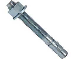 Verzinkte Wigankers Ø1/2" x 5-1/2" - Doos 25 stuks - Voor Gebruik in Beton