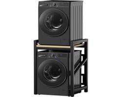 Wasmachinekast met Planken - Ruimtebesparend Rek voor Wasmachine en Droger