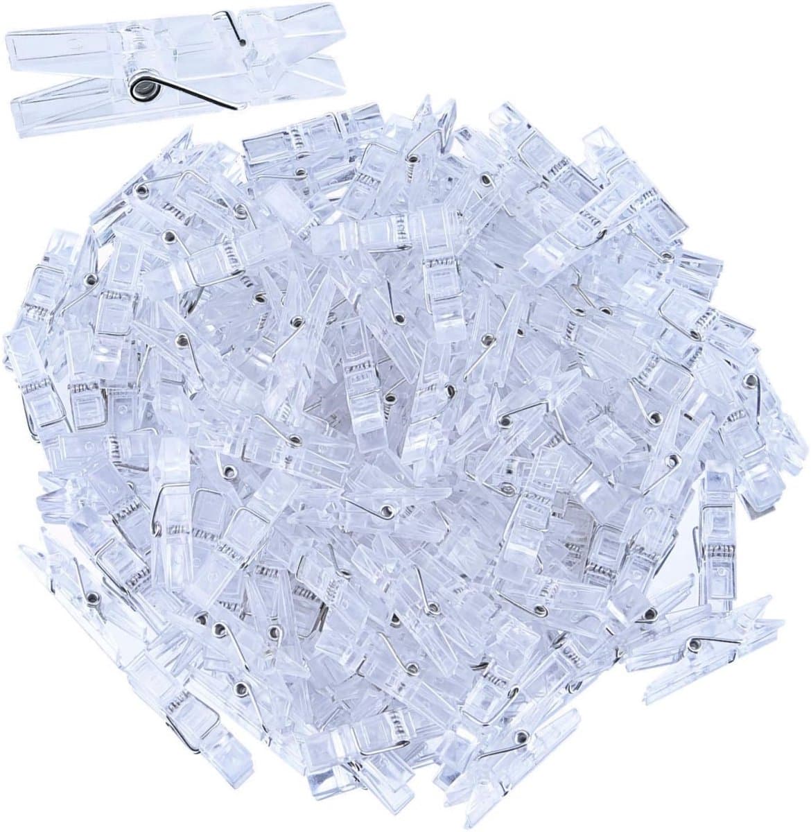 EXCITAT Clips - Mini Clips - Plastic Clips - voor het ophangen van schilderijen - 3.5cm - 120 stuks — afbeelding 1