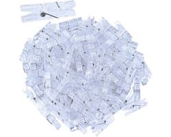 EXCITAT Clips - Mini Clips - Plastic Clips - voor het ophangen van schilderijen - 3.5cm - 120 stuks