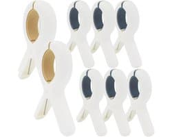 8pcs Strandstoel Clips - Strand Handdoek Clips voor Ligstoelen - Zware Kunststof Klemmen om je Handdoek op zijn Plaats te Houden