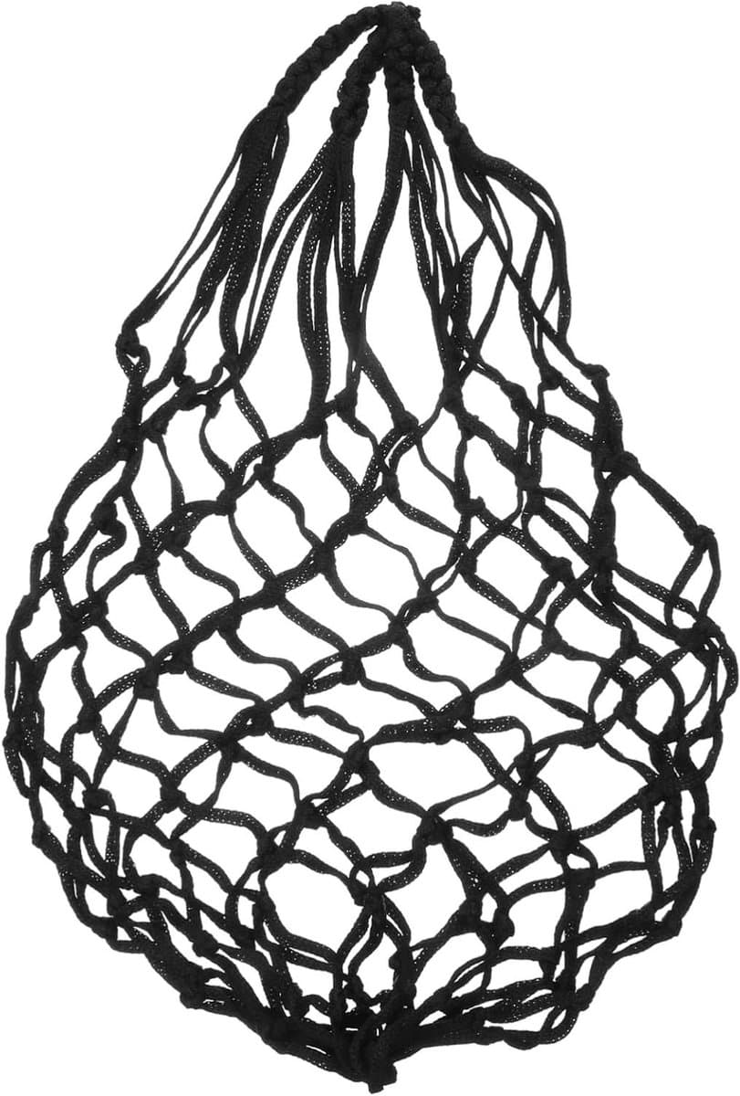 Voederzak Pluimvee - Hooi Net - Langzaam Voeren - Duurzaam Nylon Gaas - 64x3cm - Zwart — afbeelding 1