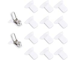 14st Dekbedclips voor Binnen - Snel Dekbedovertrekbevestigingen - Sterke Gevoerde Clips - Quiltclips en Dekbeddrukknopen - Beddengoedaccessoires om te Voorkomen dat het Dekbed Verschuift