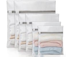 Set van 6 Waszakken in 4 Maten - Herbruikbare Wasnetten met Rits voor Wasmachine, Ideaal voor Ondergoed, Kleding en Bedlinnen