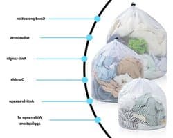 3-delige Wasnet Set voor Wasmachine, Herbruikbare Coarse Mesh Netten
