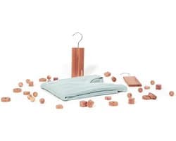 Cederhouten Blokjes - Natuurlijke Mottenval - Kleding Beschermen - 100% Natuurlijk Materiaal - 34 Stuks - Houtkleur