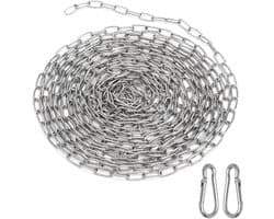 Ketting van RVS, 1.5 mm, 6 m, Geschikt voor Hangen, Hond, en Anker, Duurzame en Sterke Linkketting voor Diverse Toepassingen