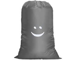 Dailygoods - Waszak voor reizen - Waterdicht - Grote capaciteit - Grijs - Vuile was wasverzamelaar - Perfect voor studentenhuizen en camping