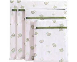 4-delige wasnet set in 4 maten, stevig waszak voor wasmachine met fijn gaas, zelfsluitende rits, duurzaam en slijtvast voor delicate kleding en lingerie
