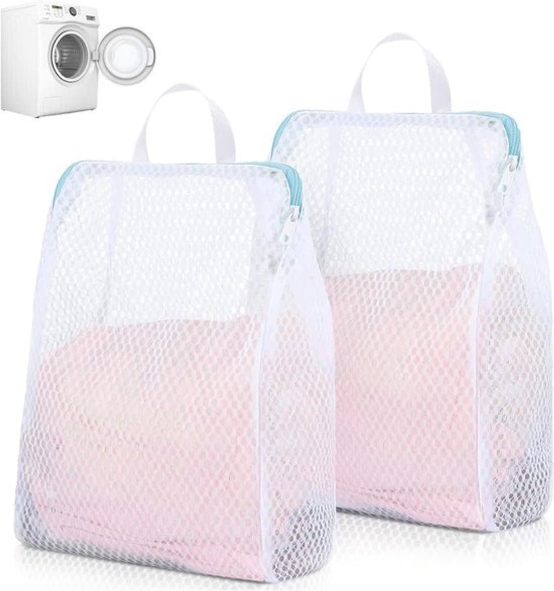 Grote wasnetten voor delicatesse - Herbruikbare waszakken met premium ritssluiting (50x60cm) — afbeelding 1
