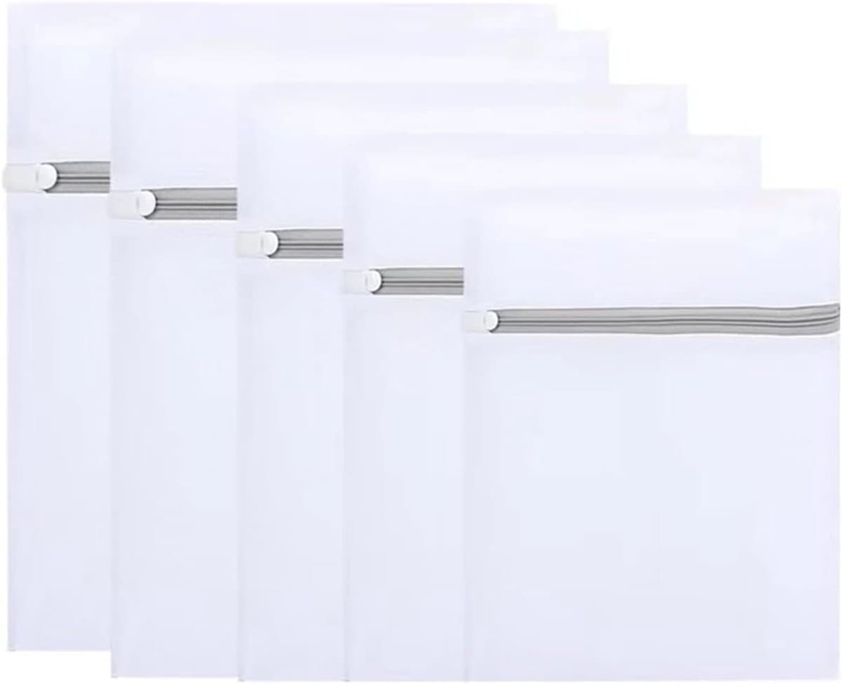 Mesh waszak 5-pack - Draagbare honingraatwaszak met ophanglus - Speciale waszak voor ondergoed, bh's, sokken, babykleding, maskers — afbeelding 1
