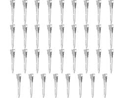 35 Stuks Zilveren Krokodillenklemmen voor Haar - 5.5 cm Metalen Speldjes voor Kapsels en Knutselen