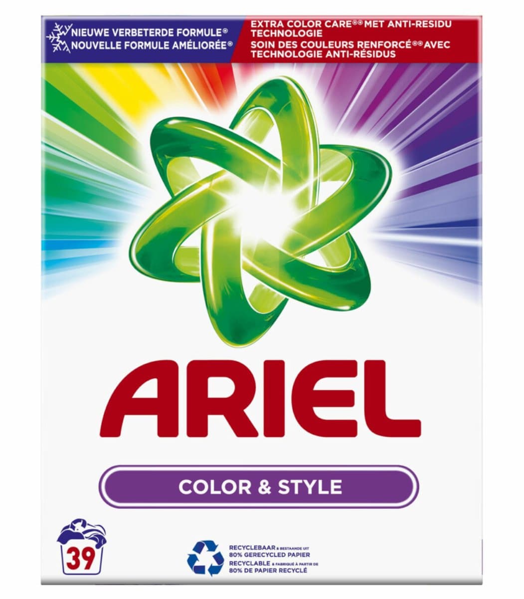 Ariel Waspoeder Kleur En Stijl 39 Wasbeurten 2.5 kg — afbeelding 1