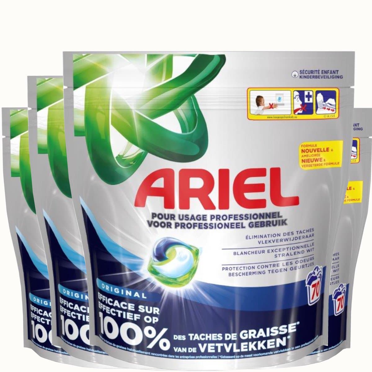 Ariel All in 1 Pods Regular- 280 Wasbeurten (4×70) – Voordeelverpakking — afbeelding 1