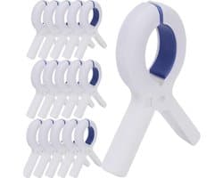 Plastic wasknijpers - Kledingklemmen - Kleding ophangen - Goede grip - 50 stuks - Blauw