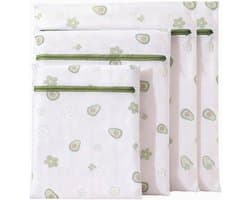 4-delige wasnetset in verschillende maten, versterkt wasnet voor de wasmachine met fijn gaas, zelfsluitende rits, scheur- en slijtvast, ideaal voor delicate kleding