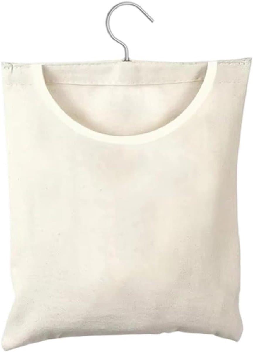Wasknijpertas Organizer - Kledinghanger Tas - Wasknijpers Opbergen - Waterdicht en Slijtvast - 28x32cm - Beige — afbeelding 1