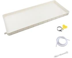 Lekbak Airco - Condensbak Opvangbak - Waterschade Voorkomen - Inclusief Afvoerslang - Voor Units < 83cm - Wit
