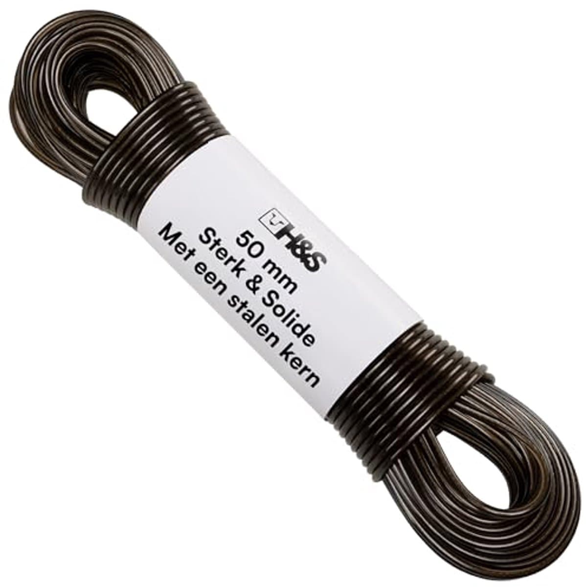 Extra sterke waslijn - 50 meter lange PVC wasdraad met stalen kern - Drooglijn voor buiten - Ø 4 mm — afbeelding 1