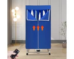 Elektrische Mini Wasdroger met Afstandsbediening - 1500W Draagbaar en Verplaatsbaar