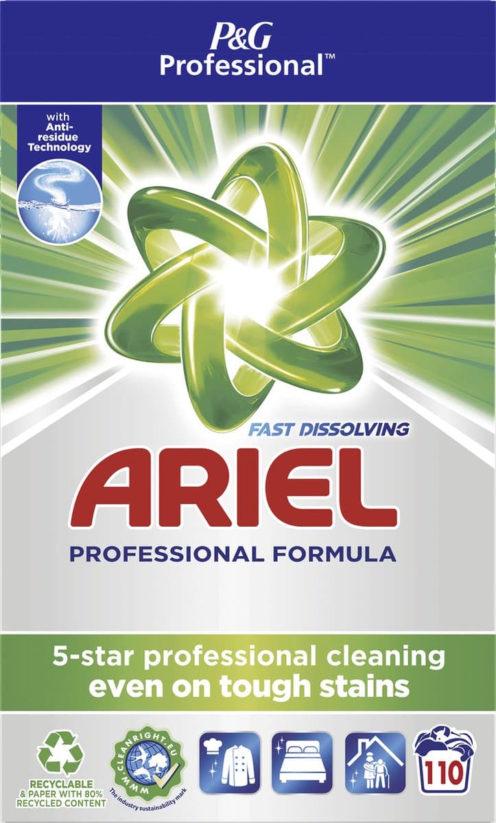Ariel Professional Regular Waspoeder - Wasmiddel - 7.15 kg - 110 wasbeurten — afbeelding 1