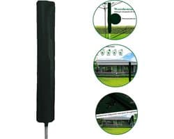 Droogmolen hoes - Droogmolen beschermhoes - Weerbestendig - 165 x 28 cm - Universeel - Zwart
