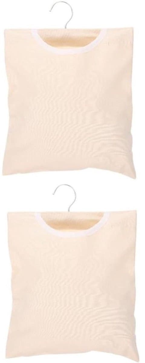 Wasknijper Opbergzak - Wasknijpertas Hangtas - Wasknijpers Opbergen - Met Ophanghaak - 32x27cm - Beige — afbeelding 1