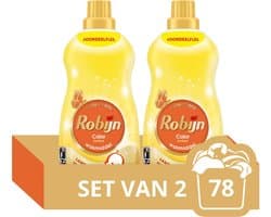 Robijn - Vloeibaar Wasmiddel - Klein & Krachtig- Zwitsal - 2 flessen - 78 wasbeurten - Voordeelverpakking