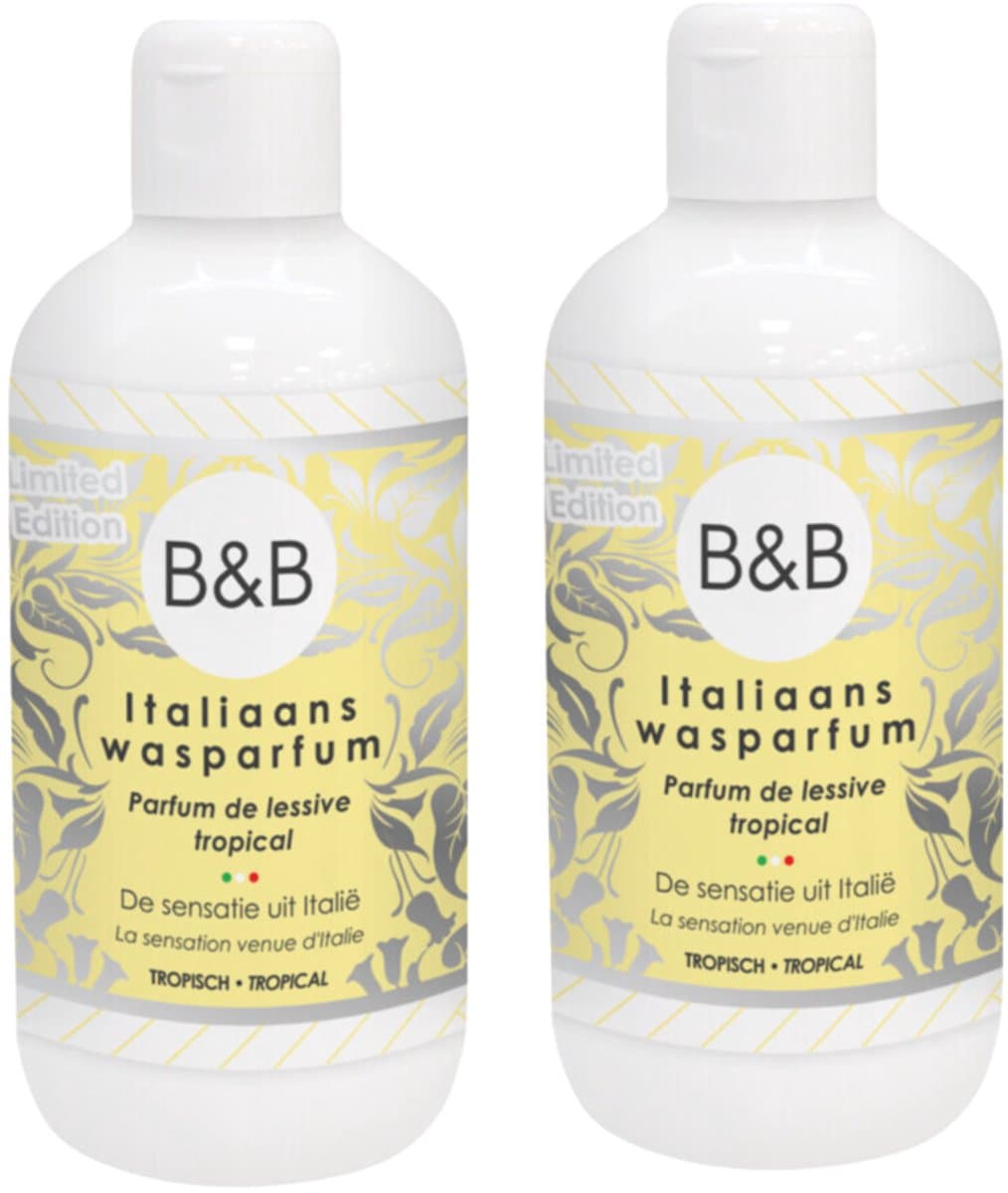 B&B Italiaanse Wasparfum - Limited Edition Tropical - 2 x 250 ml - Voordeelverpakking — afbeelding 1