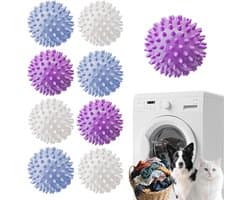 9 stuks wasmachine-ballen, herbruikbare wasballen, verbetert het wassen, anti-spoelen, anti-rimpelbal, drogerbal voor droger en wasmachines