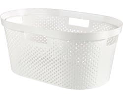 Curver - Infinity Recycled Dots - Wasmand - 40L - Wit