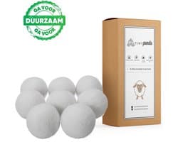 Tiny Panda - Wasbollen - Droger Ballen XL 8 stuks – Zero waste Dryer Balls - Duurzaam – Wasverzachter – Herbruikbare Drogerballen – Droogt de was sneller — afbeelding 1