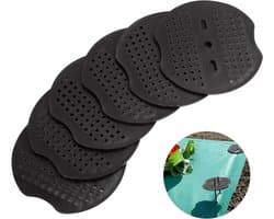 Pack van 200 Buffer Discs voor Grondankers, Kunststof Onderlegschijven voor Tuin, Tent en Netten, Ideaal voor Stabiele Bevestiging en Ondersteuning