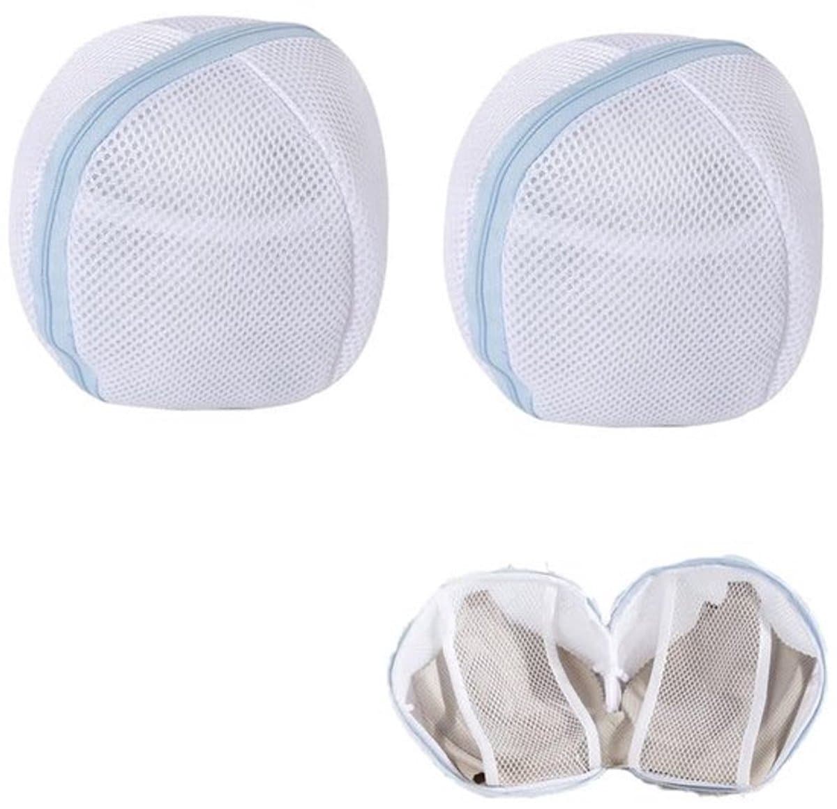 Waszakken 2 stuks - Ondergoed Protector - Beha Bescherming - Duurzaam Polyester - Hoogwaardige Rits - Drie Lagen Vezels - Waszak — afbeelding 1
