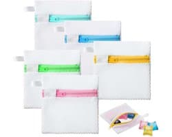 5 Stück Wäschenetz Klein, Mini Waschmaschinenbeutel Mit Reißverschluss, Strapazierfähige Wäschesack Waschmaschine, Wäschezubehör Für Wäscheperlen Feinwäsche Bh Socken(12×12cm)
